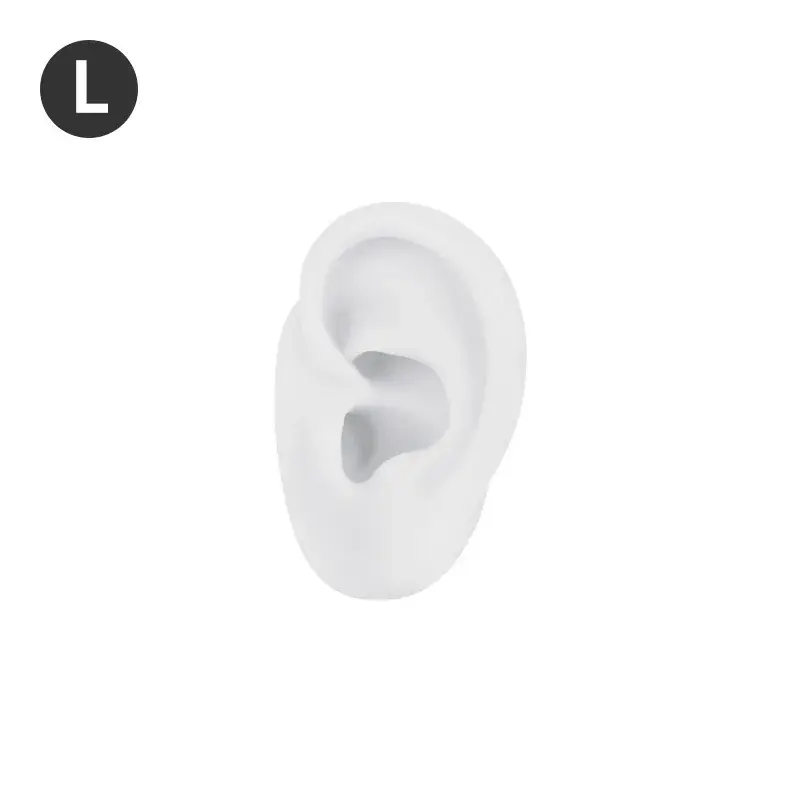 L left ear-small white ear