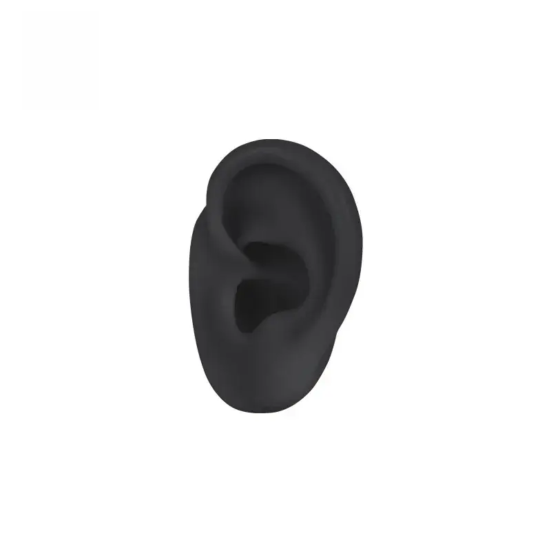 5D Silicone Ear Pickup Headset Black