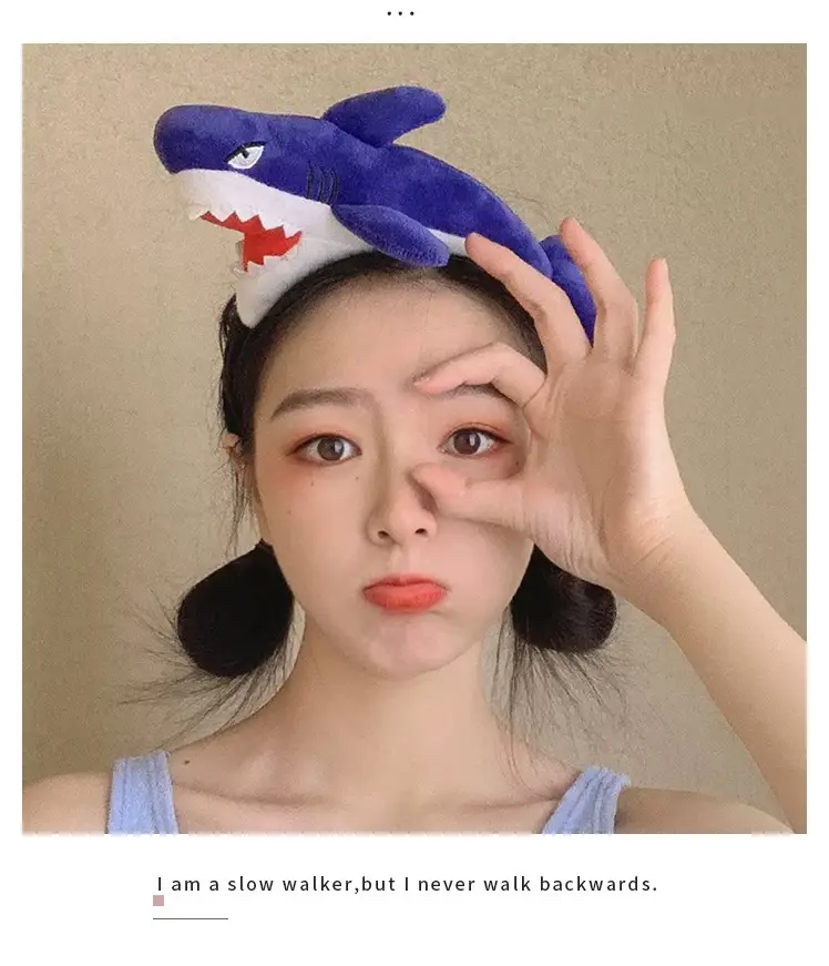 Red Plush Cartoon Headband for Girls Women Winter Use — feature 4