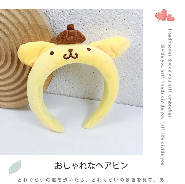 Red Plush Cartoon Headband for Girls Women Winter Use — feature 8