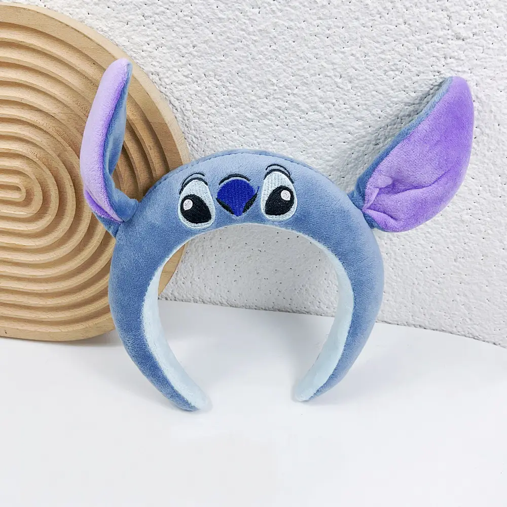 Red Plush Cartoon Headband for Girls Women Winter Use
