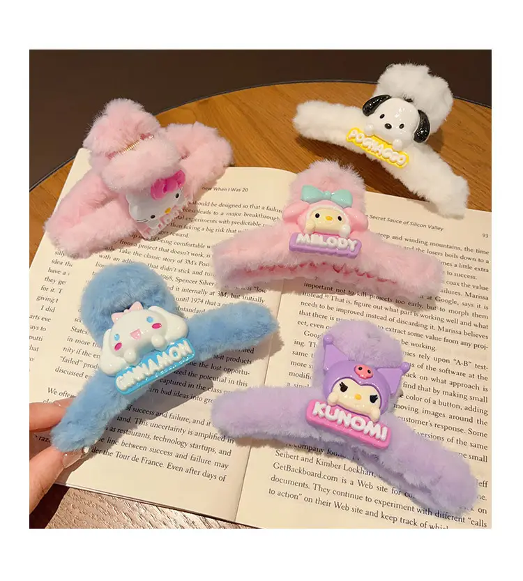 Sanrio Plush Hairpin for Girls Cute Clip Winter — feature 10
