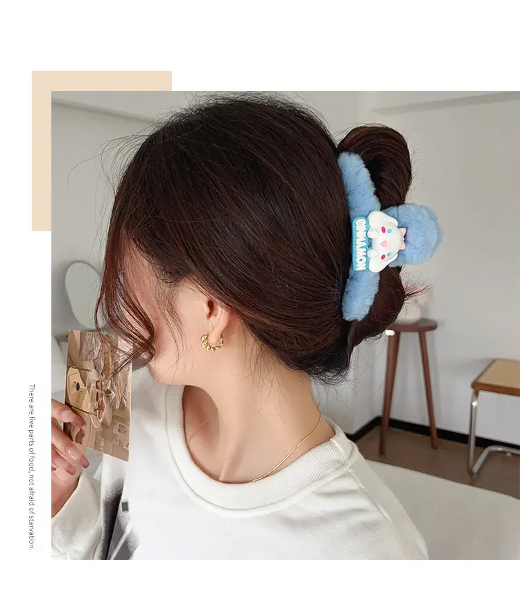 Sanrio Plush Hairpin for Girls Cute Clip Winter — feature 5