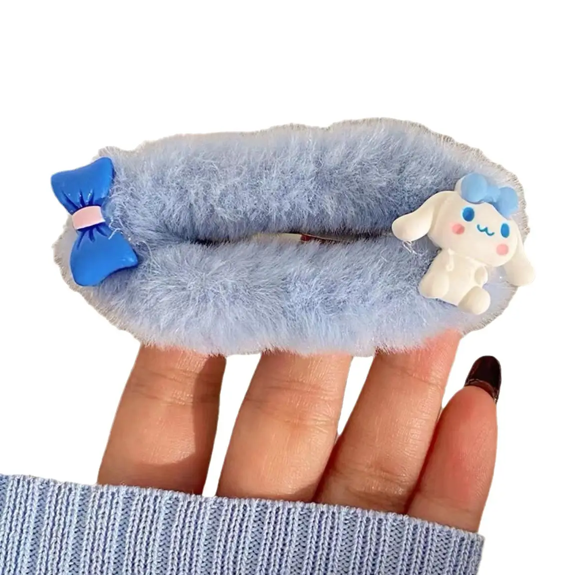 Plush Blue Yugui Hairpin for Girls - Image 20