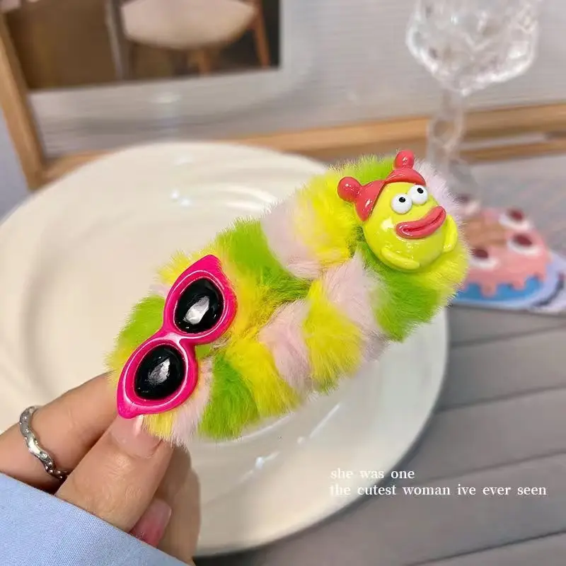 Plush Blue Yugui Hairpin for Girls - Image 15