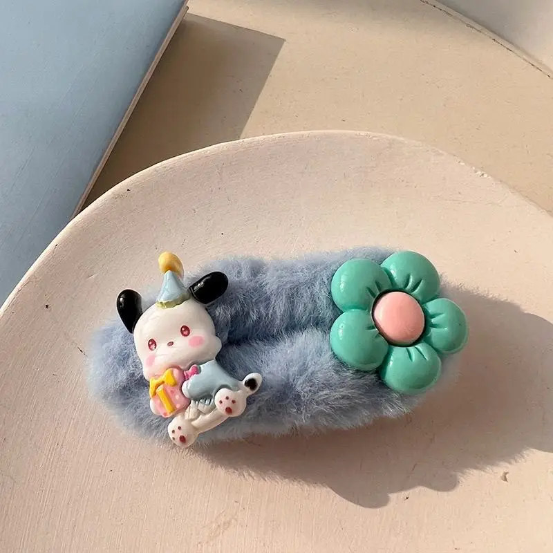 Plush Blue Yugui Hairpin for Girls - Image 7