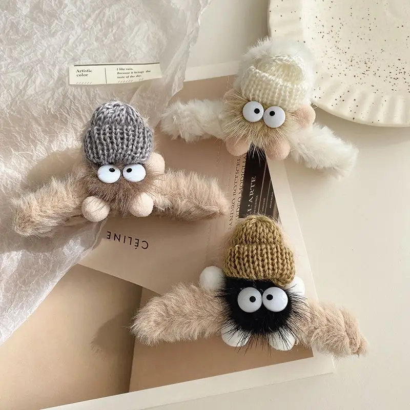 Cute Plush Fur Clip Hair Ball for Women - Image 4