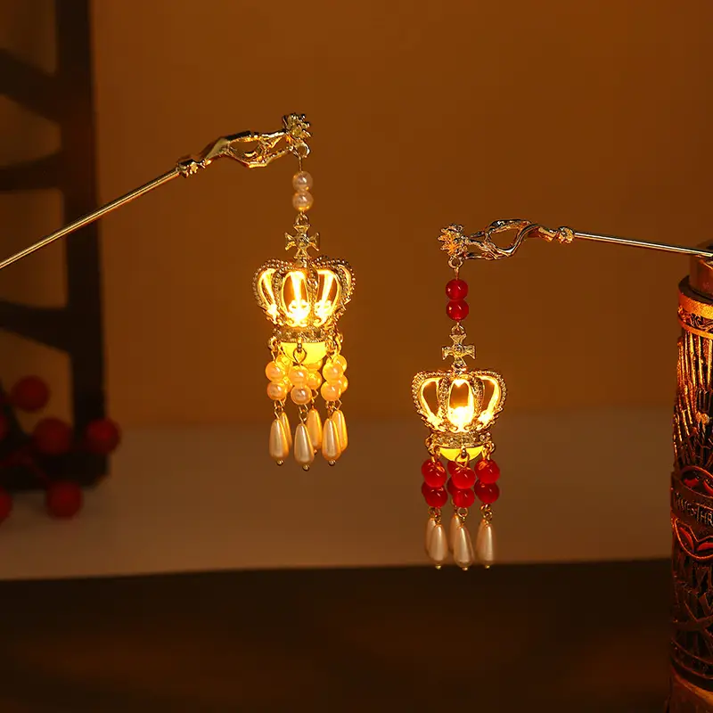 Luminous Jade Tassel Hairpin for Women - Image 14
