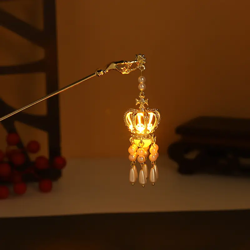 Luminous Jade Tassel Hairpin for Women - Image 4