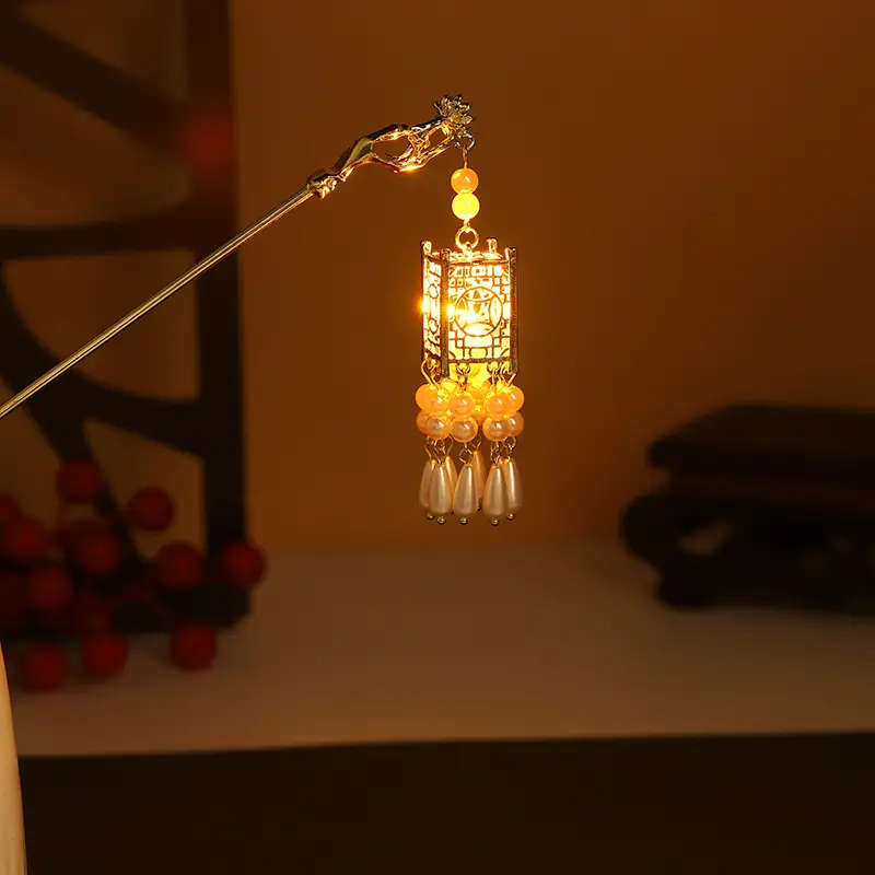 Luminous Jade Tassel Hairpin for Women - Image 6