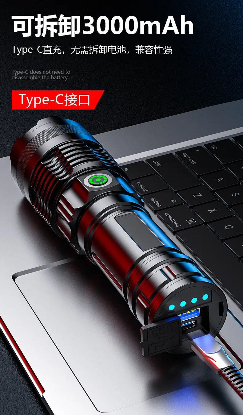 A56 White Laser Handheld Flashlight 36W Zoom — feature 16