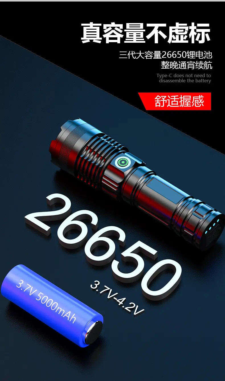 A56 White Laser Handheld Flashlight 36W Zoom — feature 18