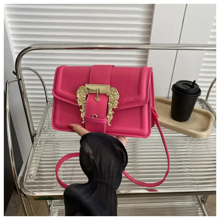 White Fashion Lock Square Shoulder Bag Women 2023 — feature 13