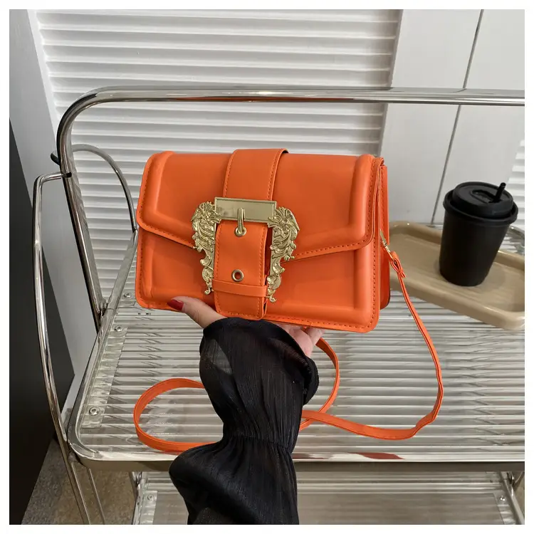 White Fashion Lock Square Shoulder Bag Women 2023 — feature 17