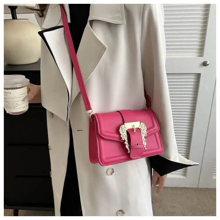 White Fashion Lock Square Shoulder Bag Women 2023 — feature 23