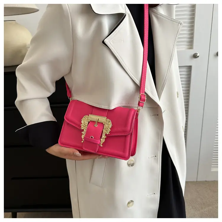White Fashion Lock Square Shoulder Bag Women 2023 — feature 24