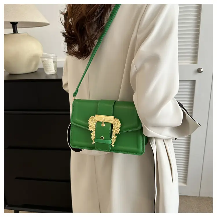 White Fashion Lock Square Shoulder Bag Women 2023 — feature 25
