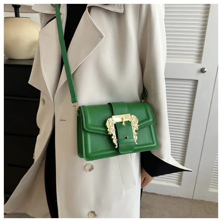 White Fashion Lock Square Shoulder Bag Women 2023 — feature 26