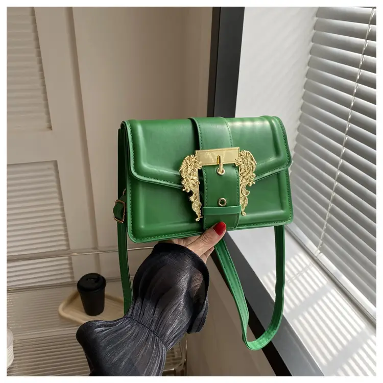 White Fashion Lock Square Shoulder Bag Women 2023 - Image 5