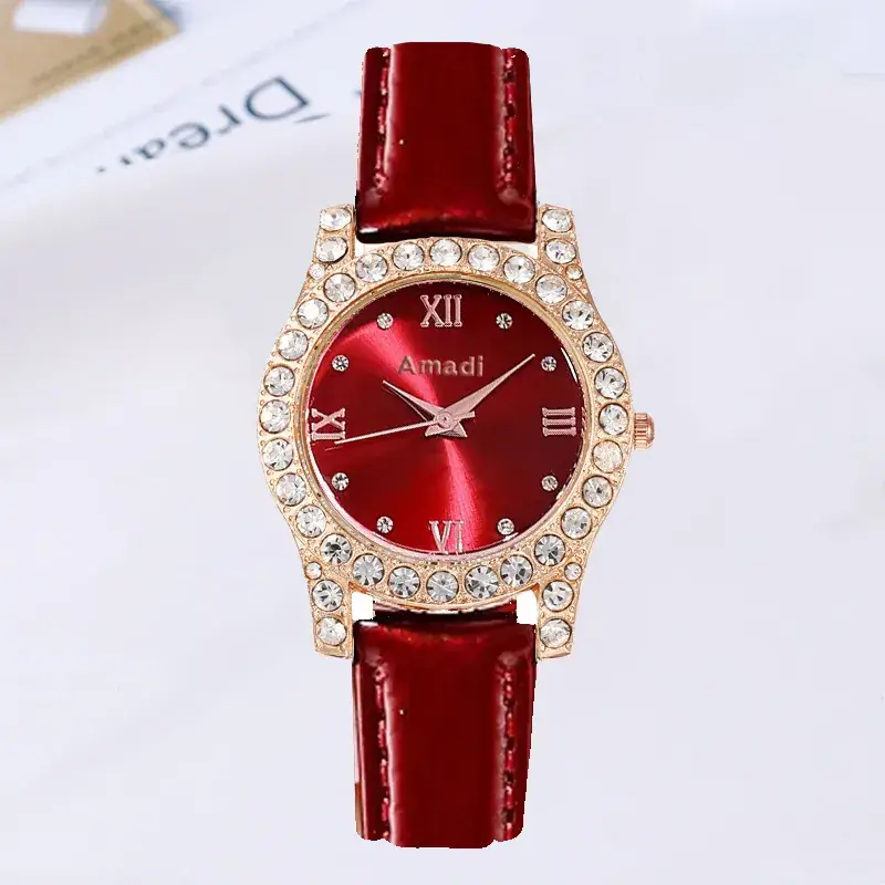 Women's Green Diamond Watch & Jewelry Set - Image 13