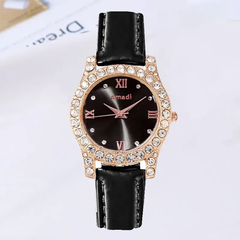 Women's Green Diamond Watch & Jewelry Set - Image 14