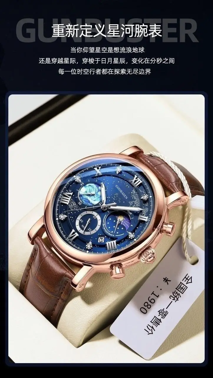 Men's Waterproof Luminous Multifunctional Watch with Calendar — feature 10