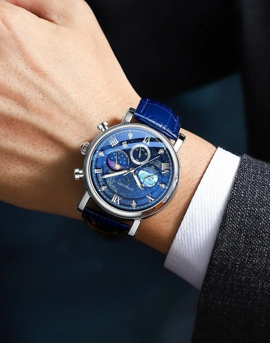 Men's Waterproof Luminous Multifunctional Watch with Calendar — feature 12
