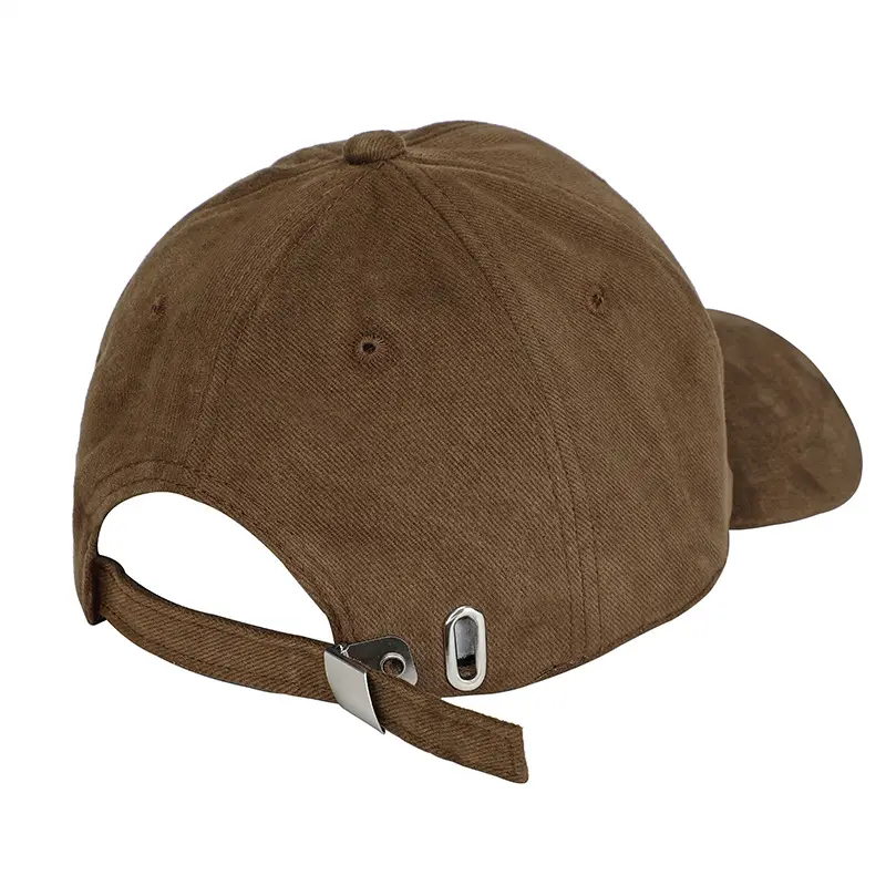 New Brown Wool Beaded Baseball Cap with "Big Wings" Embroidery - Image 5