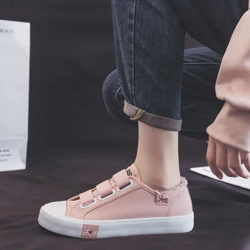 2024 Spring and Autumn New elastic band canvas shoes women's all-match casual student board shoes slip-on breathable lazy shoes — feature 23