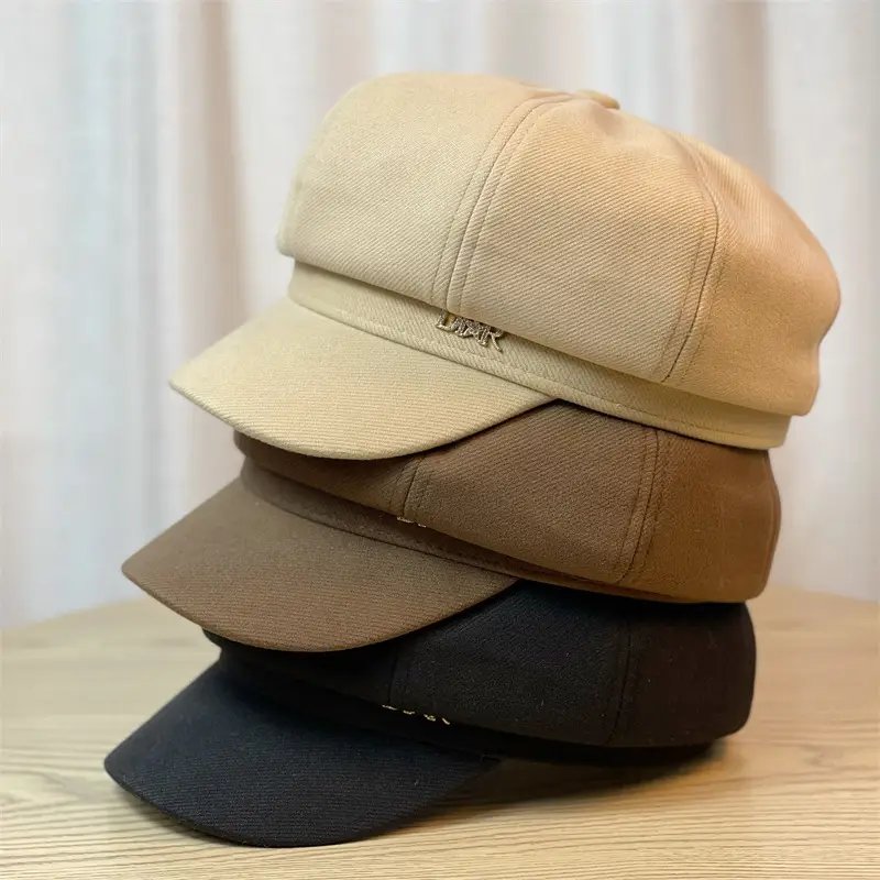 Korean Style Black Cap for Women Autumn Winter - Image 8