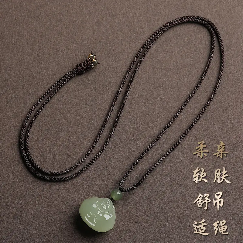 Afghan Jade Buddha Necklace Sunny Water Light - Image 5
