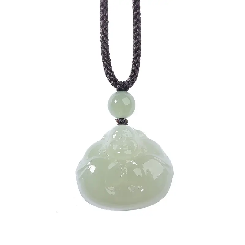 Afghan Jade Buddha Necklace Sunny Water Light - Image 6