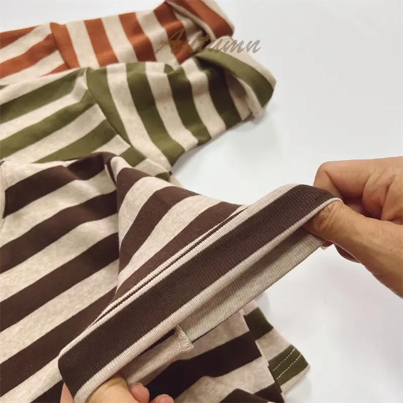 2025 Kids Striped Long Sleeve T-Shirt Autumn Base Boys Korean Style Loose Top - Image 7