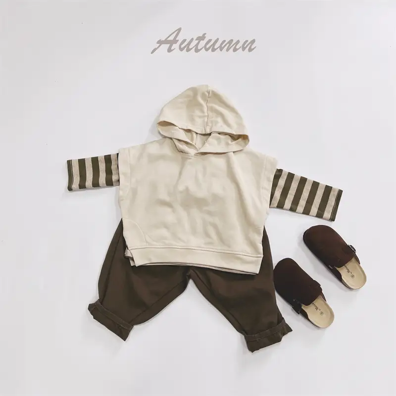 2025 Kids Striped Long Sleeve T-Shirt Autumn Base Boys Korean Style Loose Top — feature 10