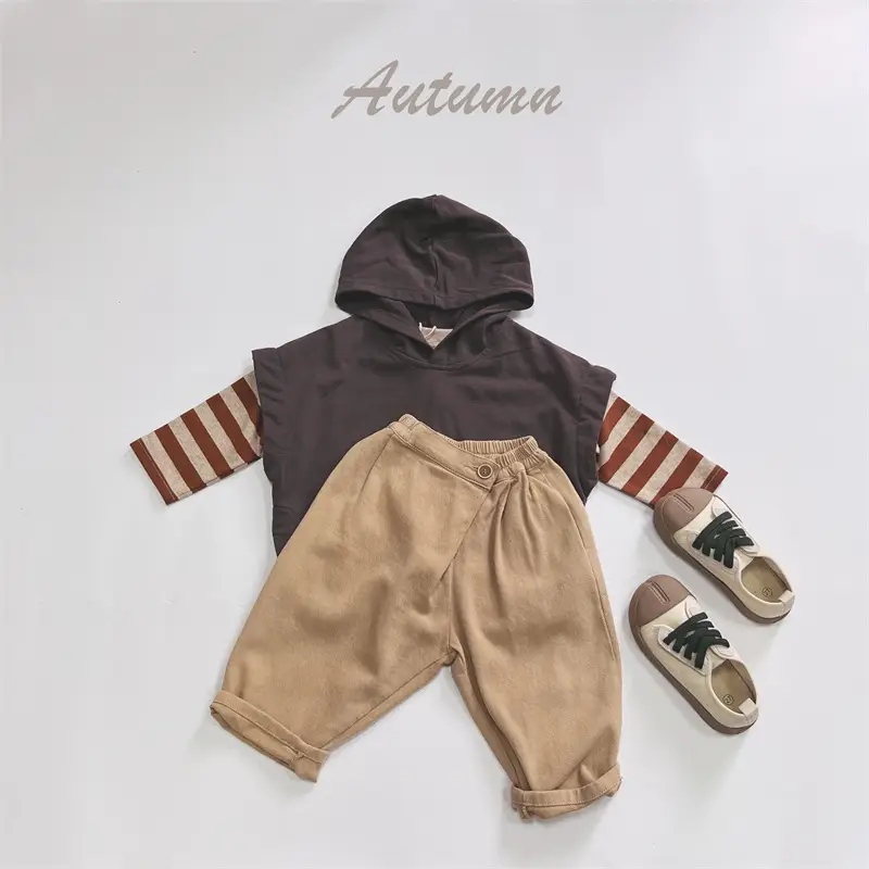 2025 Kids Striped Long Sleeve T-Shirt Autumn Base Boys Korean Style Loose Top — feature 9