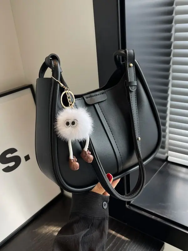 Korean Style Brown Leather Shoulder Bag for Women - Image 9