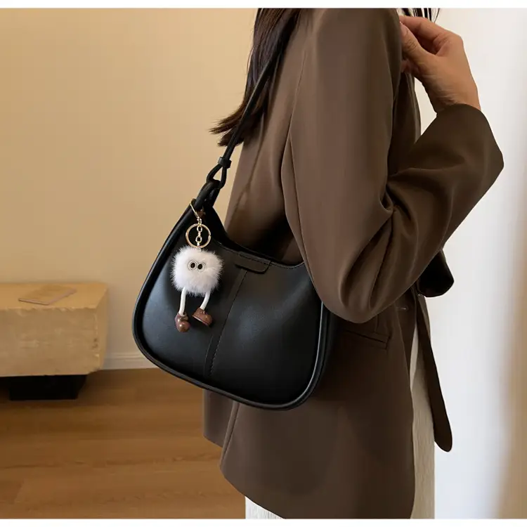 Korean Style Brown Leather Shoulder Bag for Women — feature 18