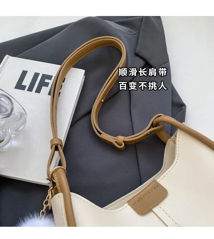 Korean Style Brown Leather Shoulder Bag for Women — feature 2