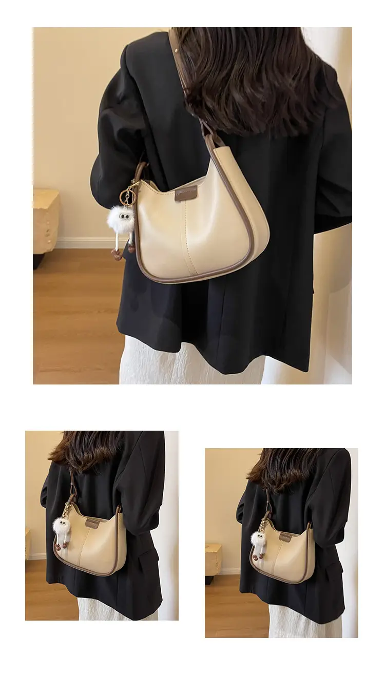 Korean Style Brown Leather Shoulder Bag for Women — feature 21
