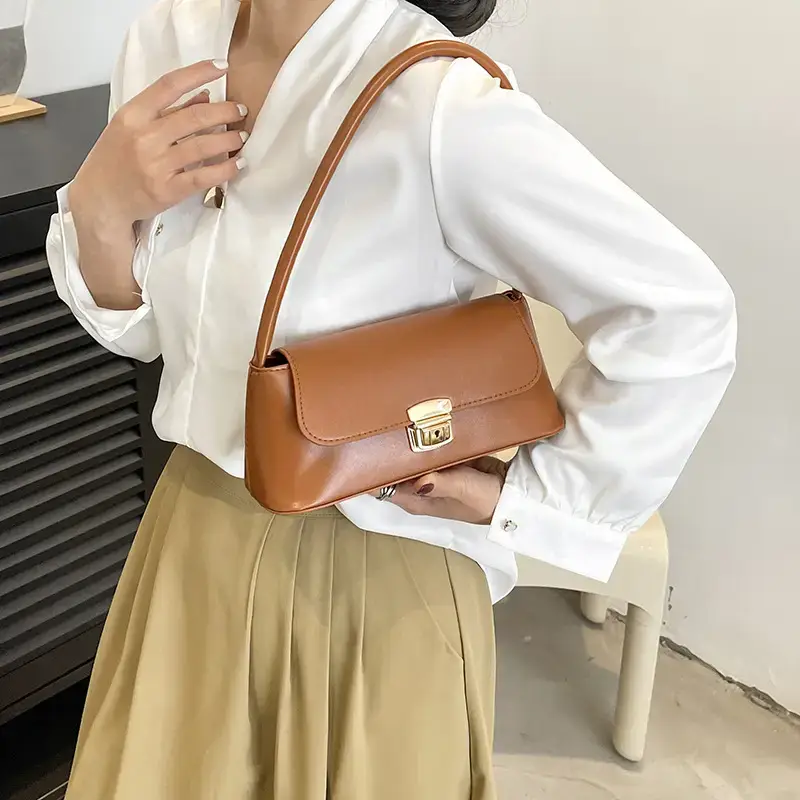 2023 New Brown Leather Handbag for Women