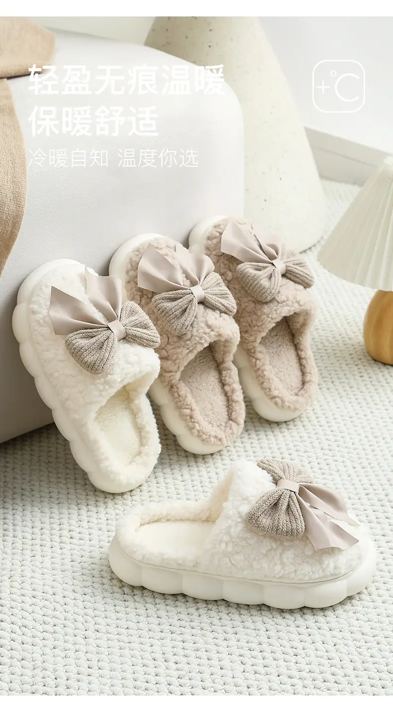 Cotton slippers thick bottom non-slip couple slippers cotton slippers indoor warm home home men's winter cotton slippers women Wholesale — feature 5