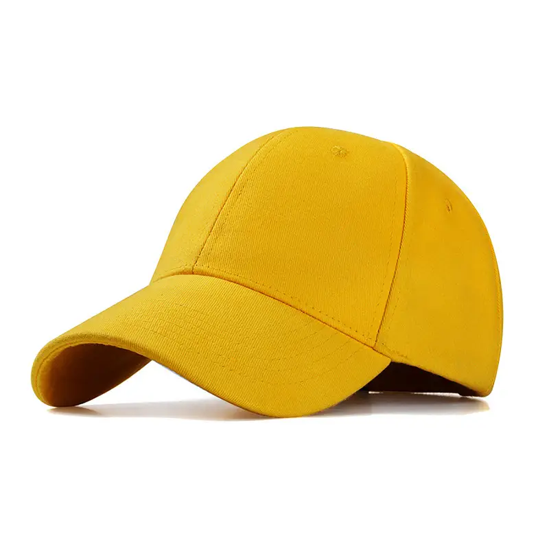 Pure Cotton Sun-Proof Peaked Cap Yellow