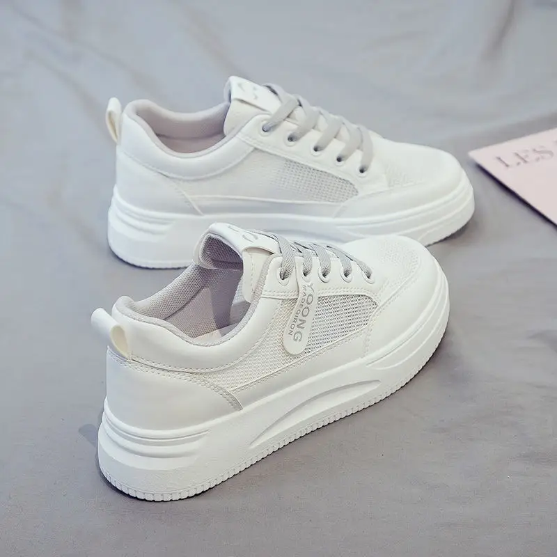 White Women's Thick Casual Shoes 2025
