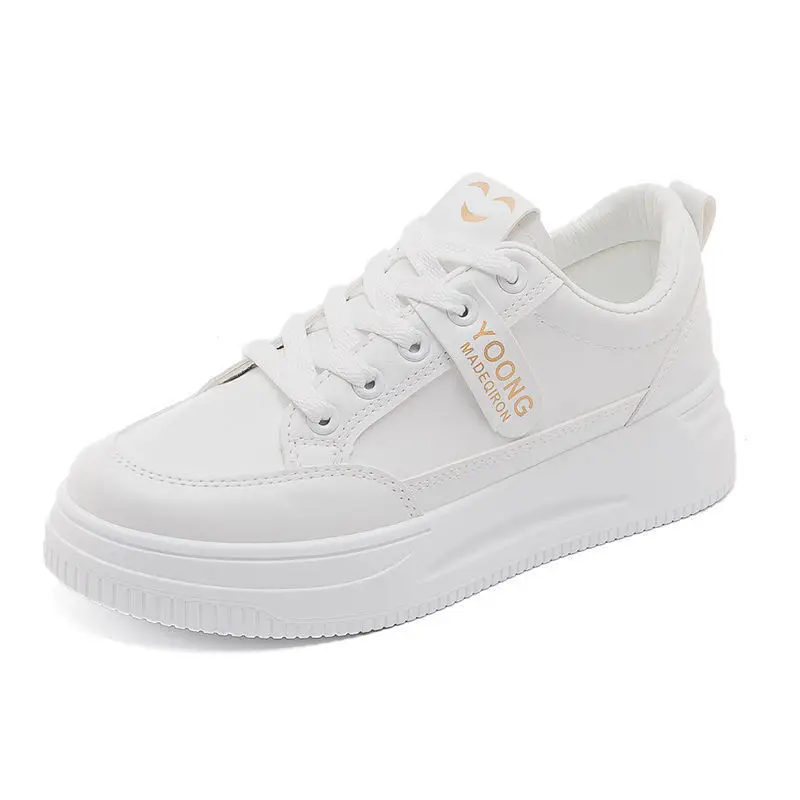 White Women's Thick Casual Shoes 2025