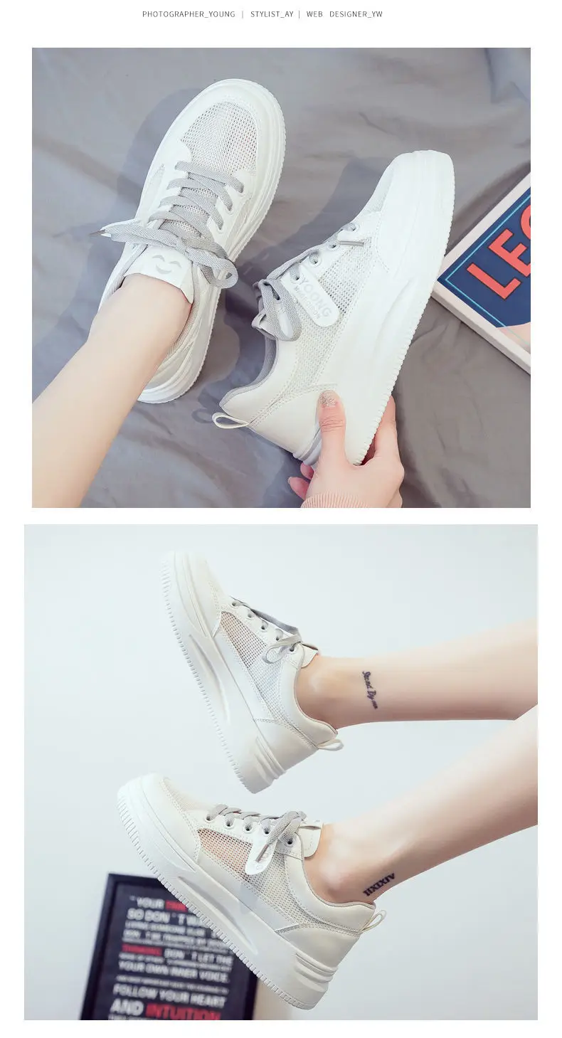 White Women's Thick Casual Shoes 2025 — feature 20