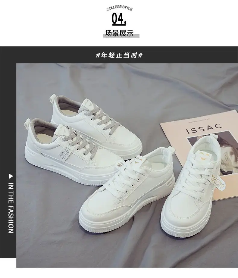 White Women's Thick Casual Shoes 2025 — feature 8