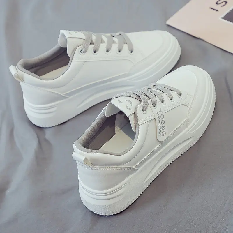 White Women's Thick Casual Shoes 2025