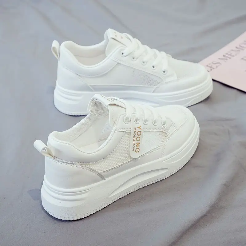 White Women's Thick Casual Shoes 2025