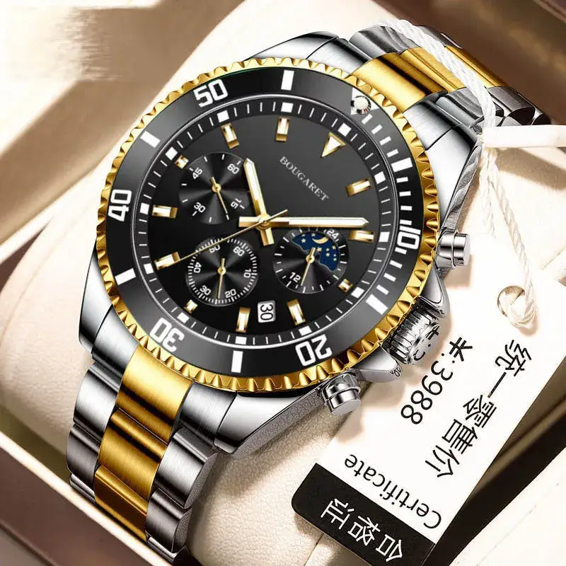 Green Multi-Function Watch for Men Waterproof Luminous - Image 2