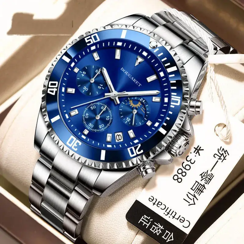 Green Multi-Function Watch for Men Waterproof Luminous - Image 5